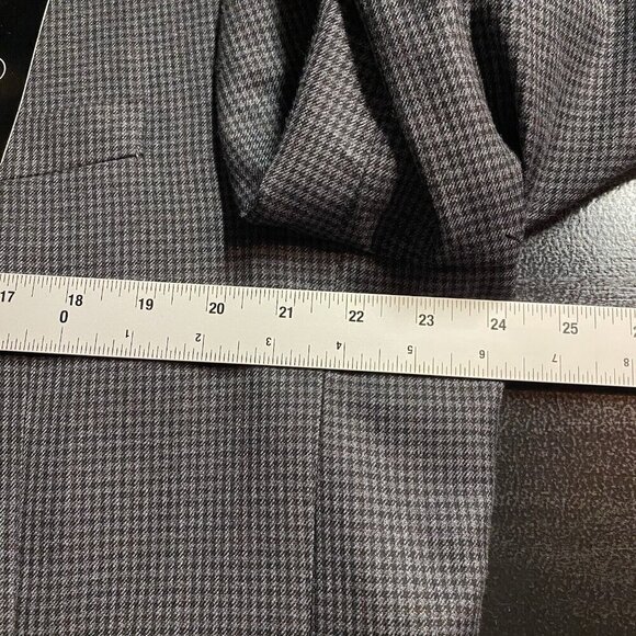 NEW Jean Paul Germain Sport Coat Men's 46XL Grey Shepherd's Check Poly Rayon - Picture 12 of 16